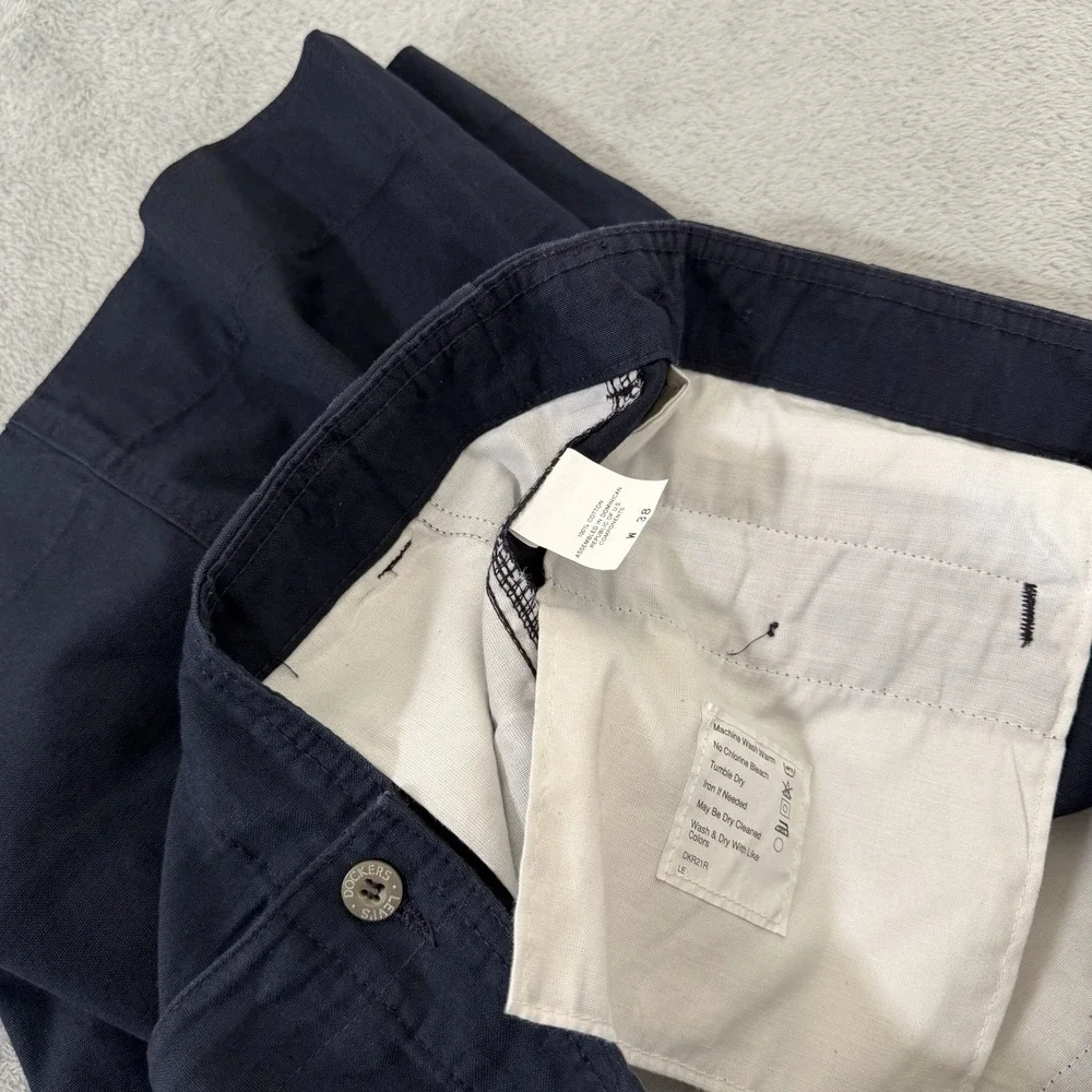 VTG Levi's x Dockers Pleated Shorts Mens 38 Blue Cotton Golf Classic USA 90s NWT